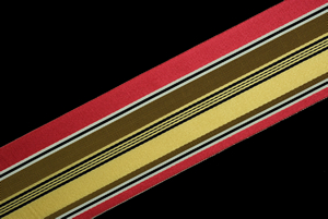 Vintage 1930's French Satin Grosgrain Ribbon 2 Inch Black 